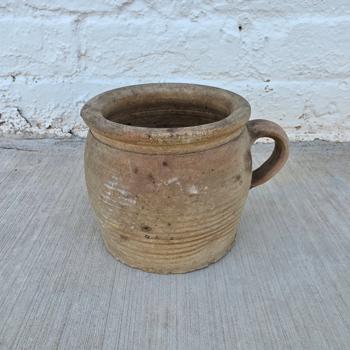 Antique French Stoneware Pot (M)