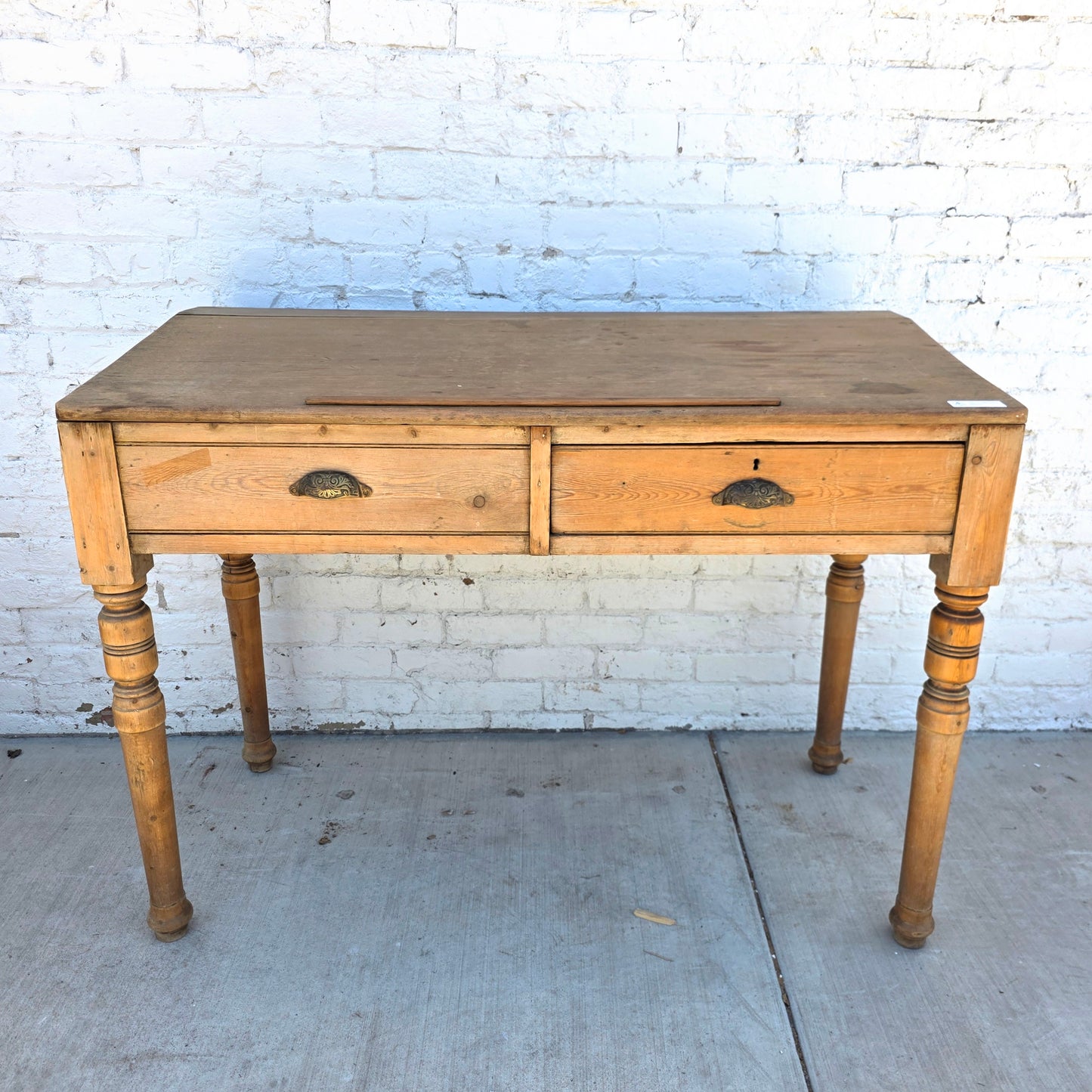 Slant Top Work Desk w/ Drawer