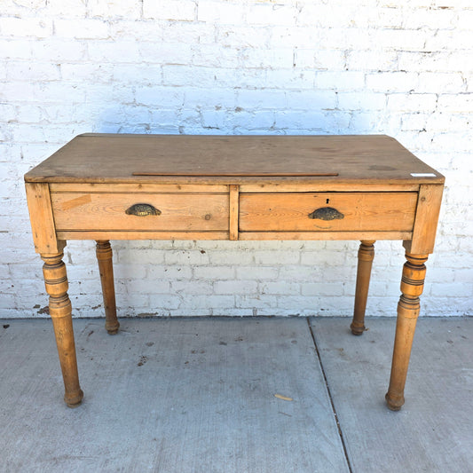 Slant Top Work Desk w/ Drawer