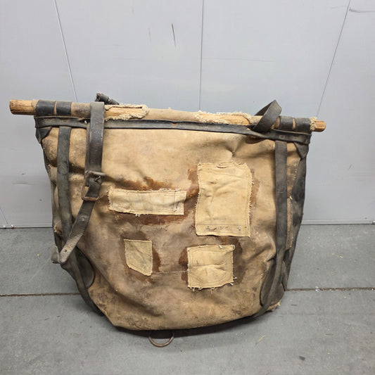Canvas and Leather Military Pack Bag