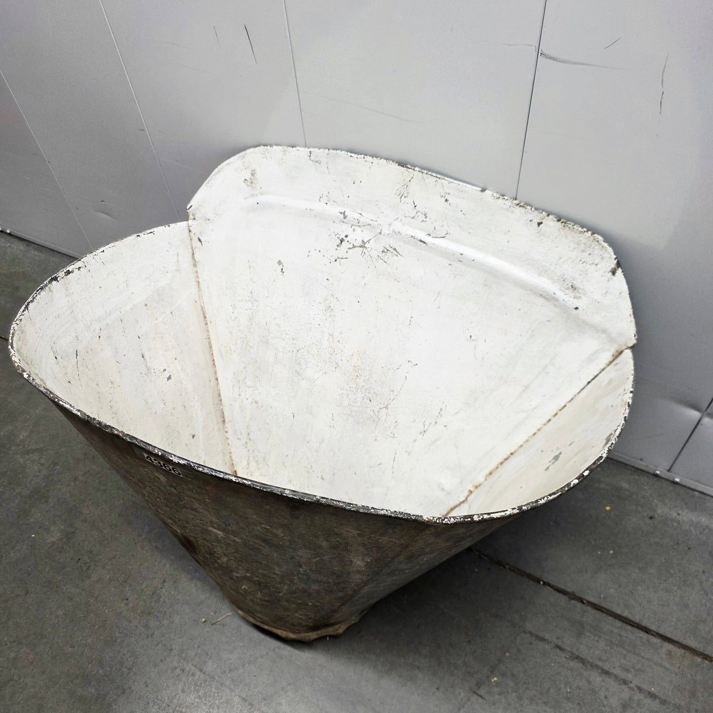 French Zinc Grape Gathering Bucket