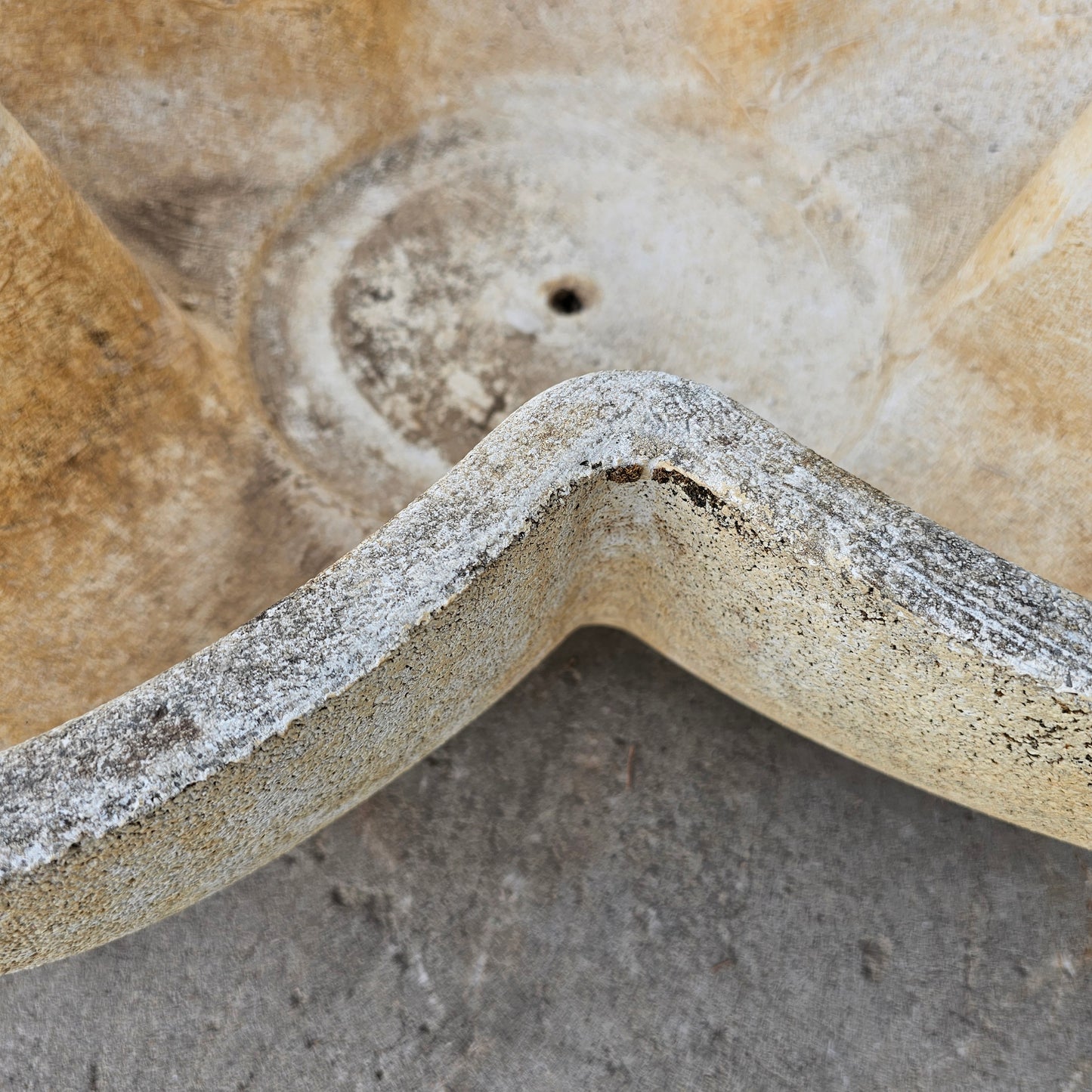 Pair of Large French Concrete Star Planters