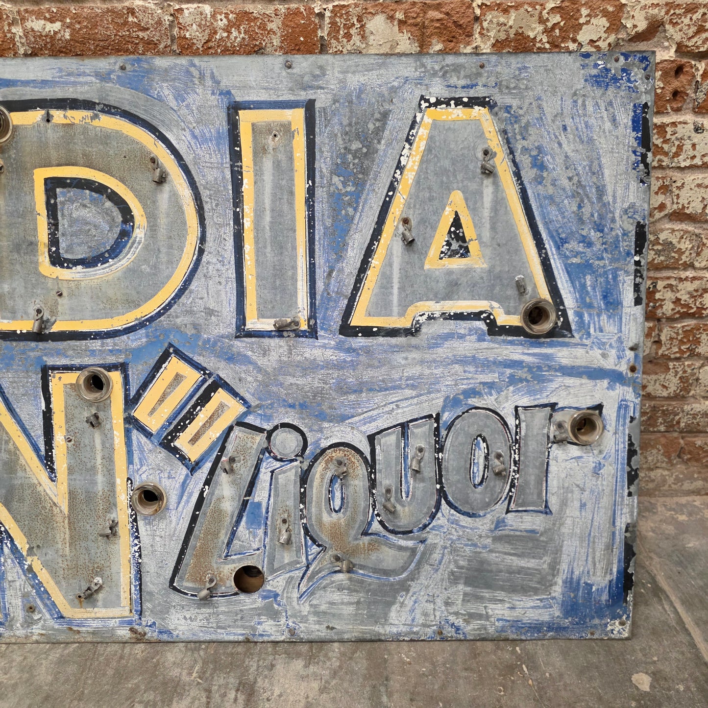 "Arcadia Inn" Beer and Liquor Metal Sign