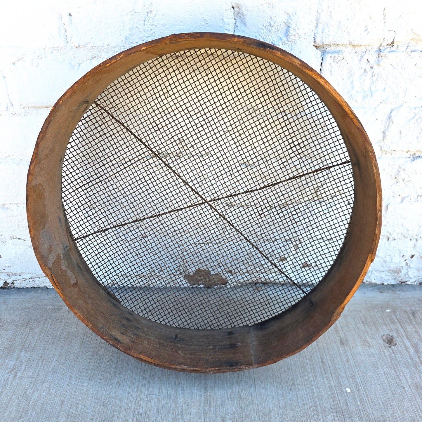 Antique Wooden Sieve (Decor)