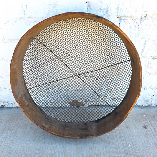 Antique Wooden Sieve (Decor)