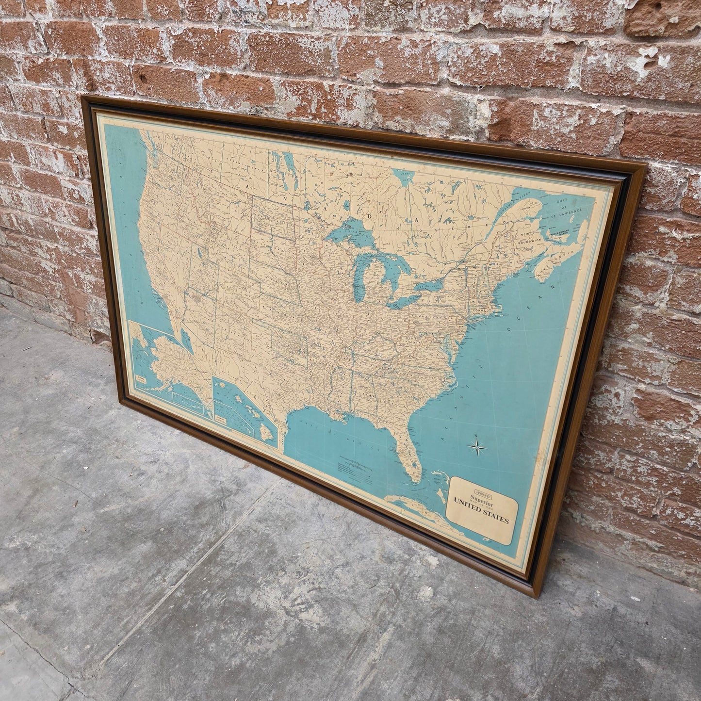 Vintage Hammond's Superior Map of the United States