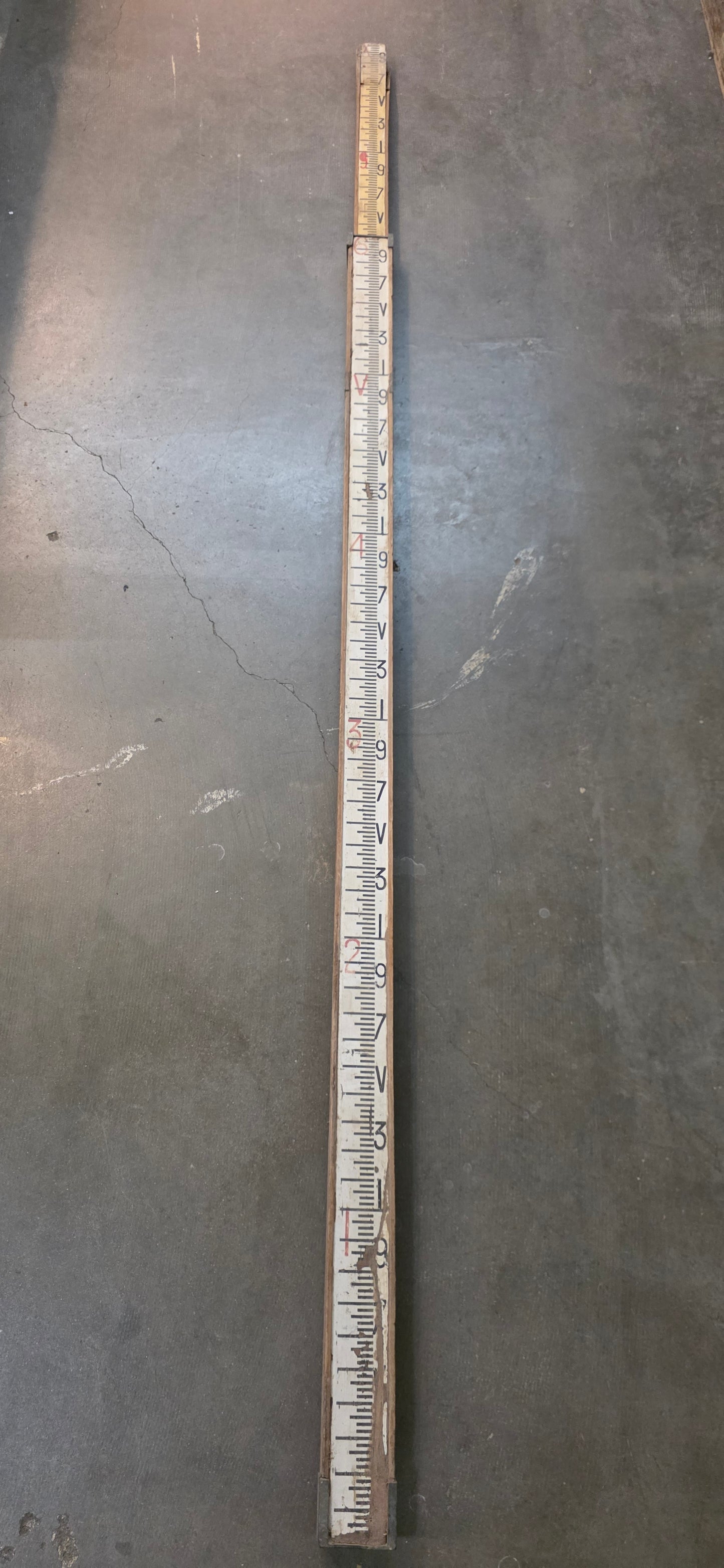 Decorative Vintage Surveyor Measuring Stick