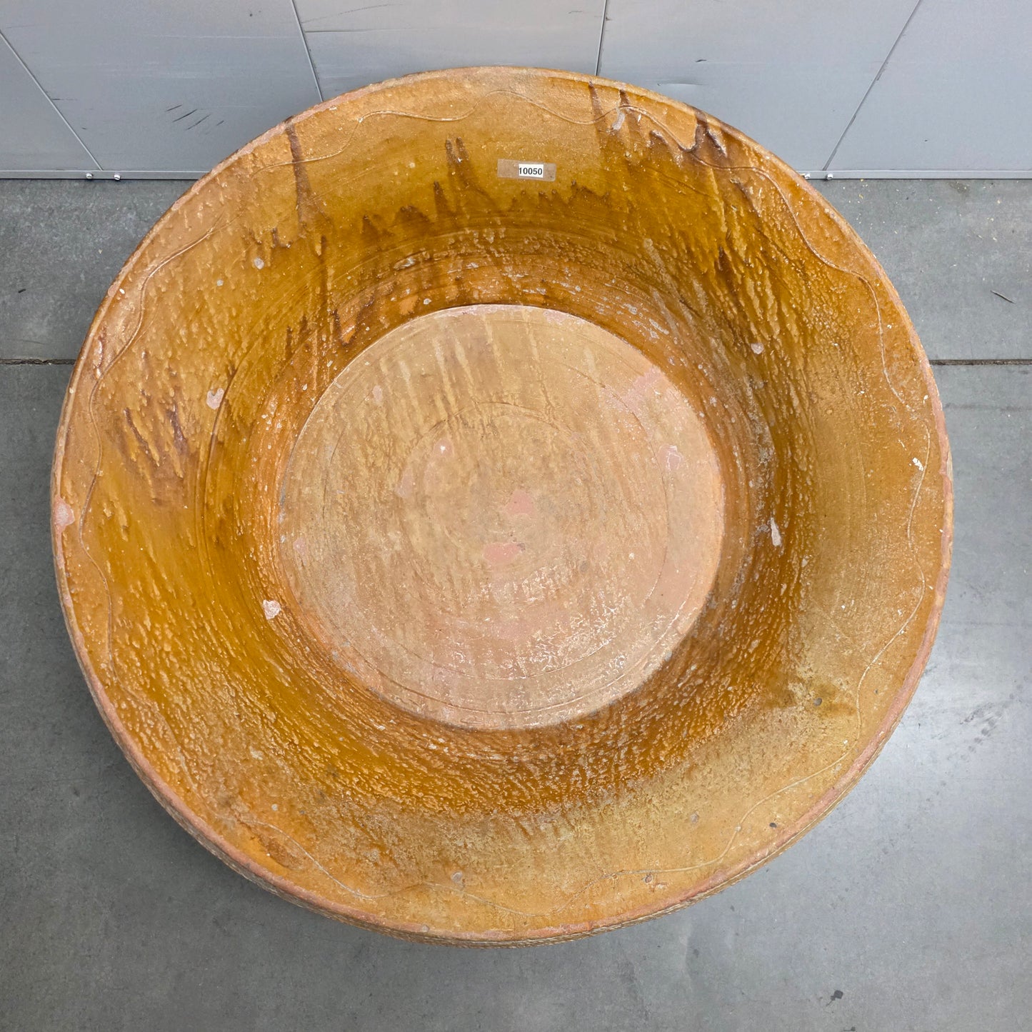Large Glazed Ceramic Bowl