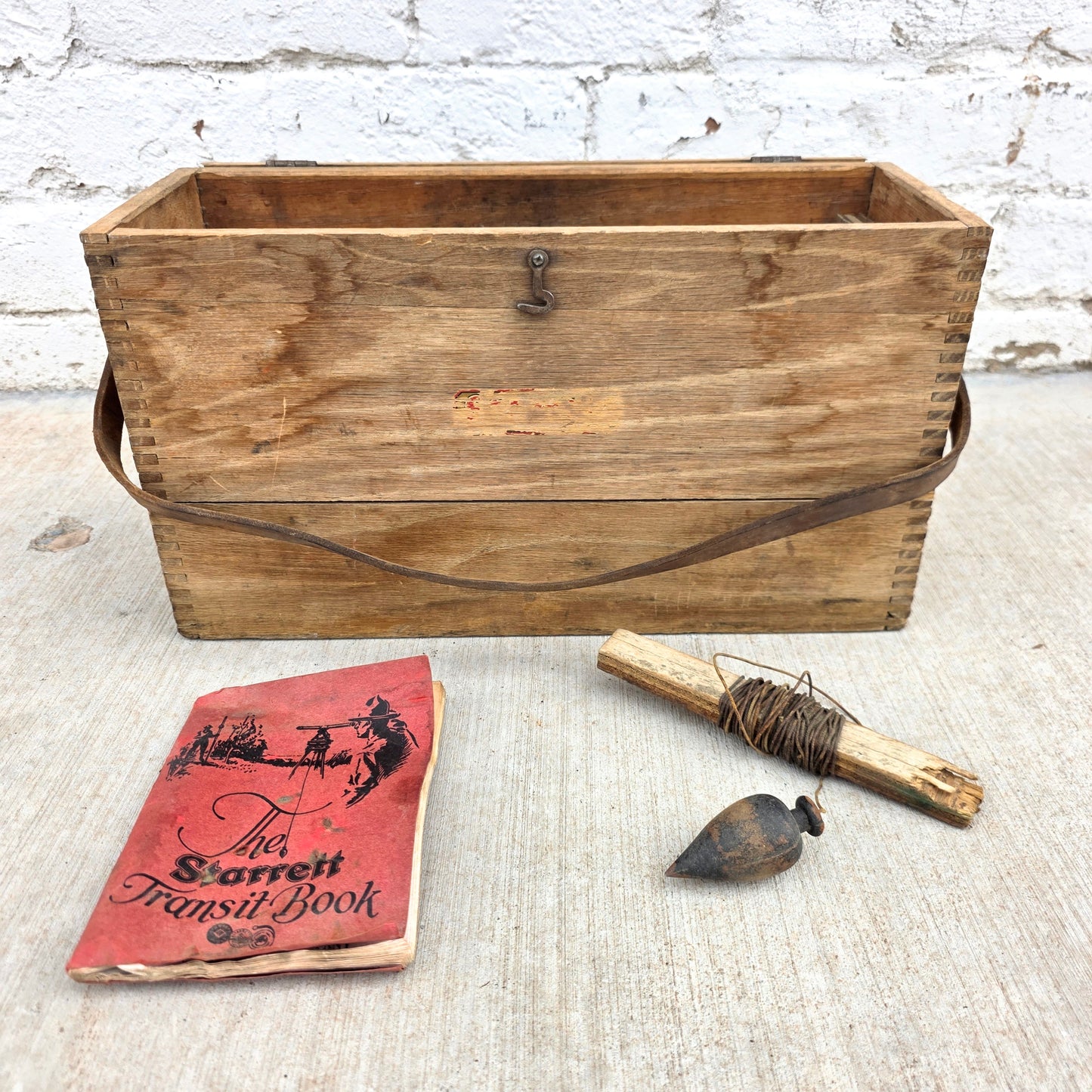 Vintage 1930's Starrett Surveyor's Transit with Box and Stand