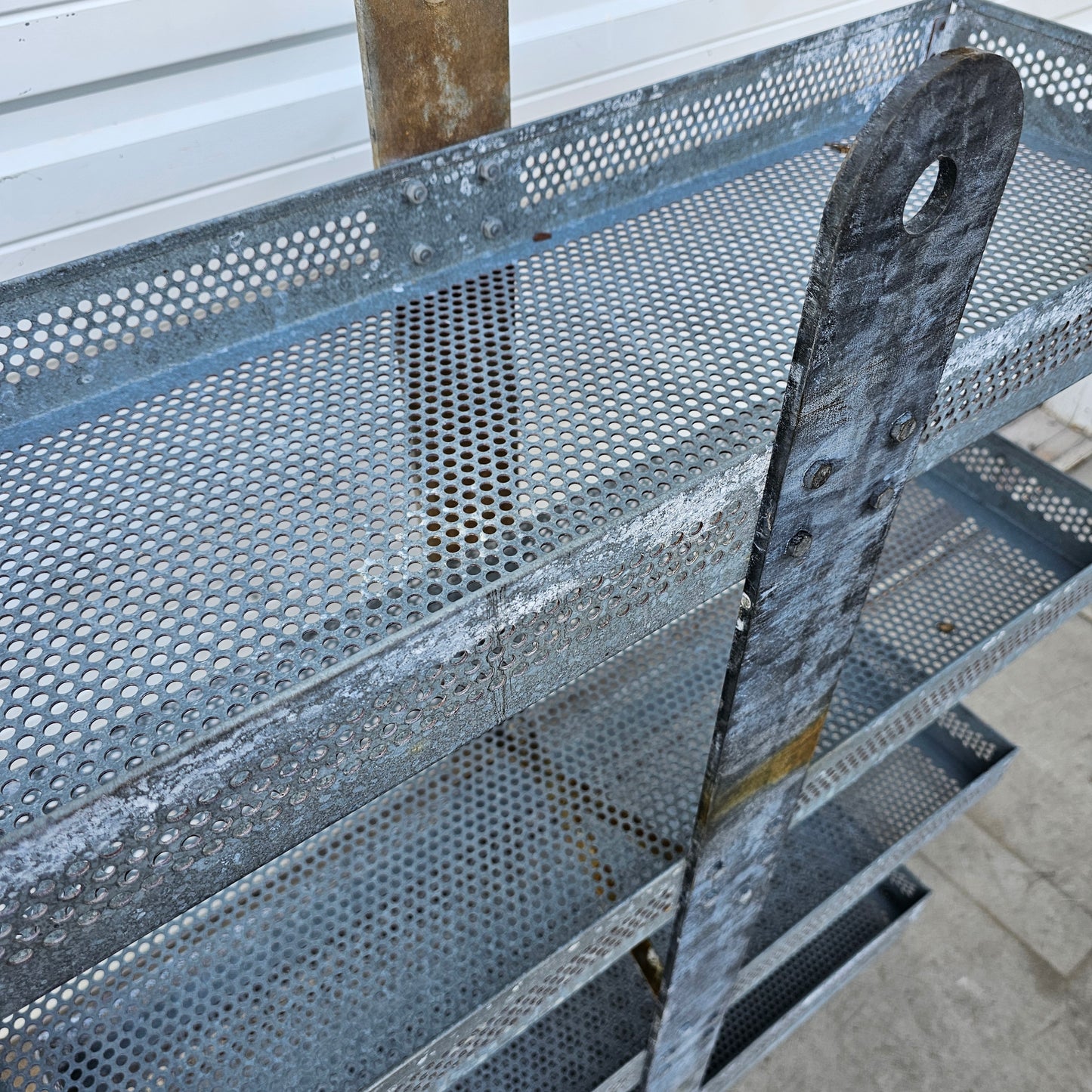 Galvanized Metal Display Shelving