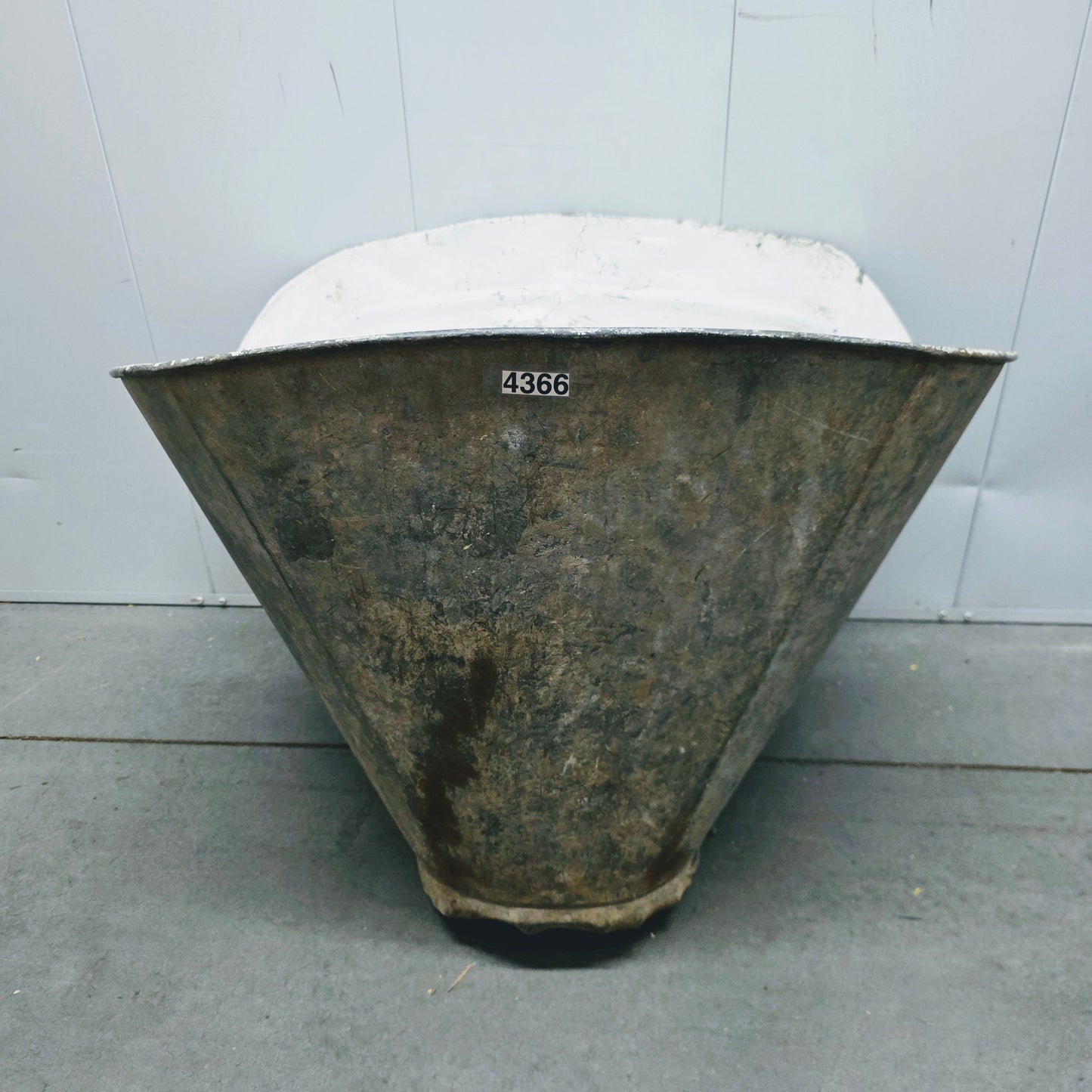 French Zinc Grape Gathering Bucket