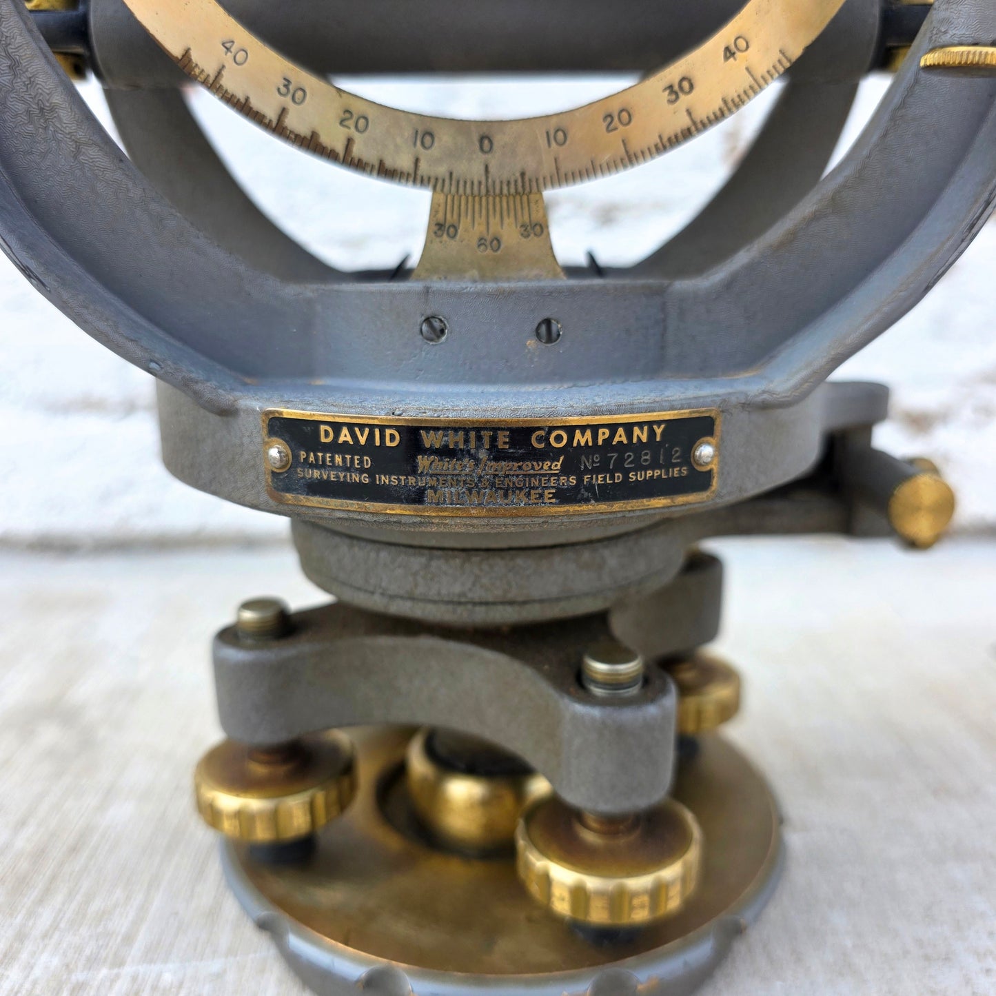 Vintage David White Company Surveyor's Transit (Decor)