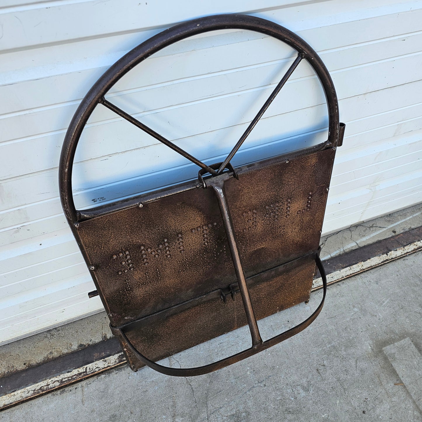 Antique Metal Barn Hay Door