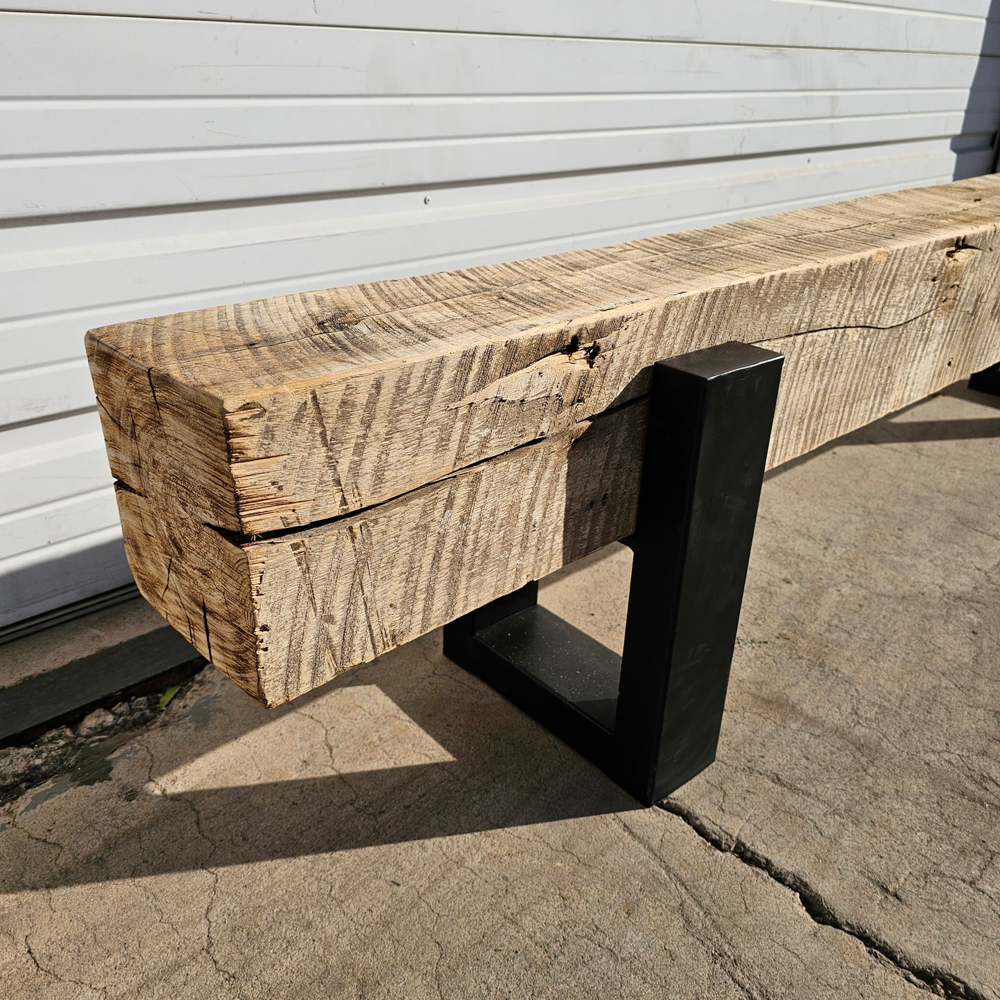 Antique Barn Beam Bench