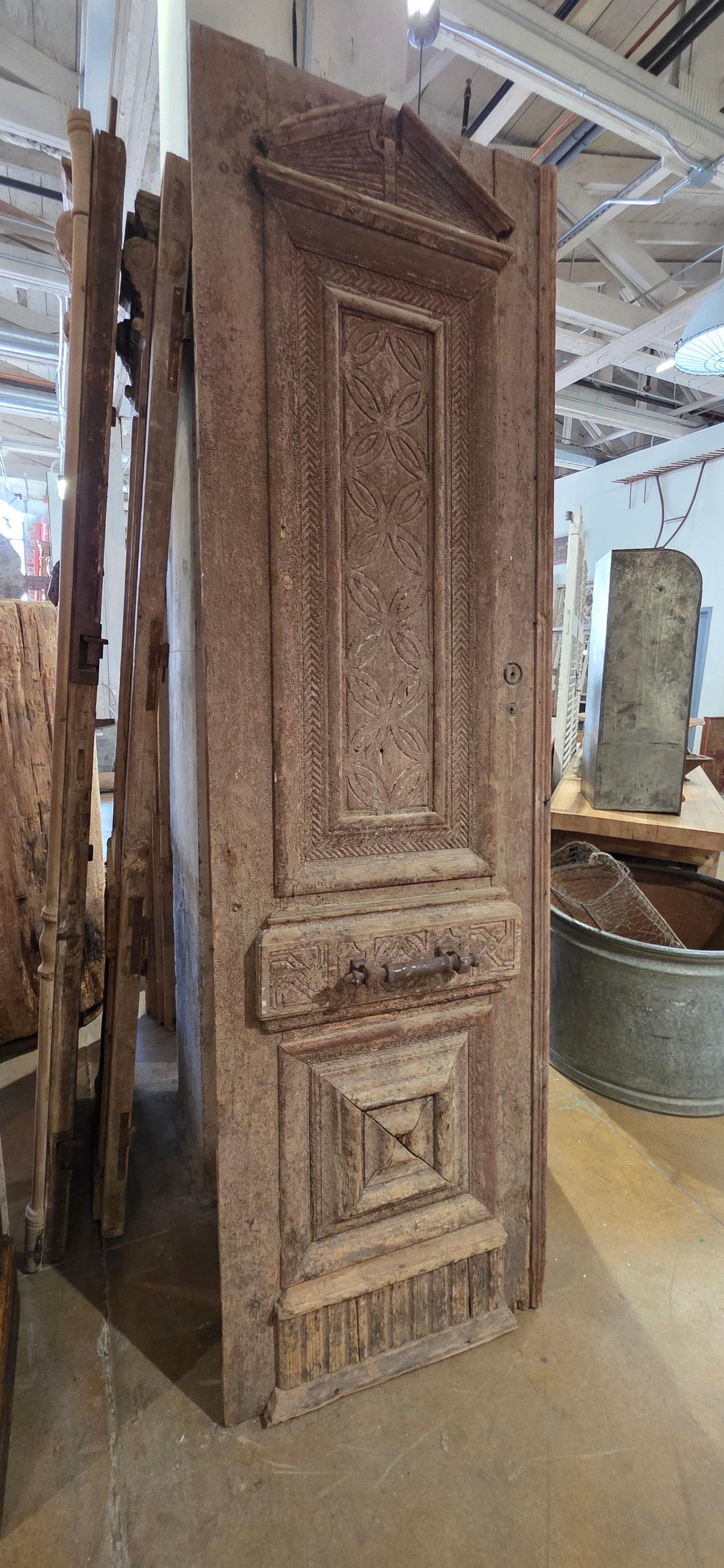 Pair of Carved French Doors