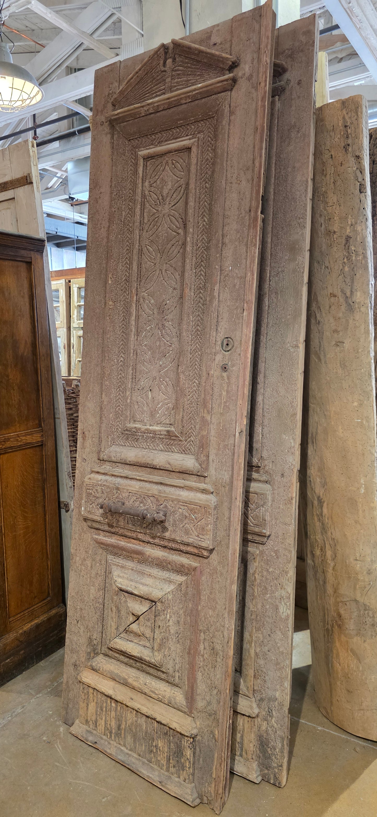 Pair of Carved French Doors
