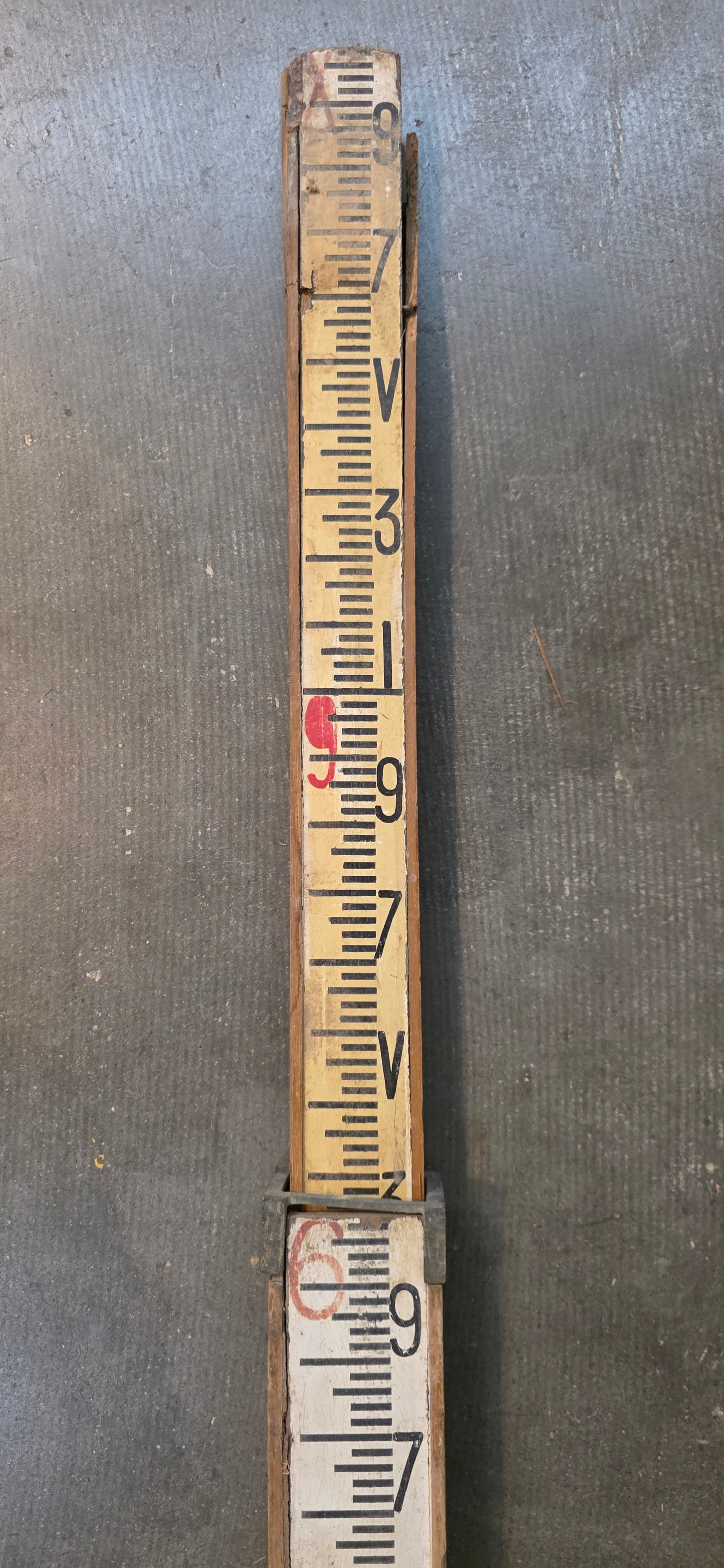 Decorative Vintage Surveyor Measuring Stick