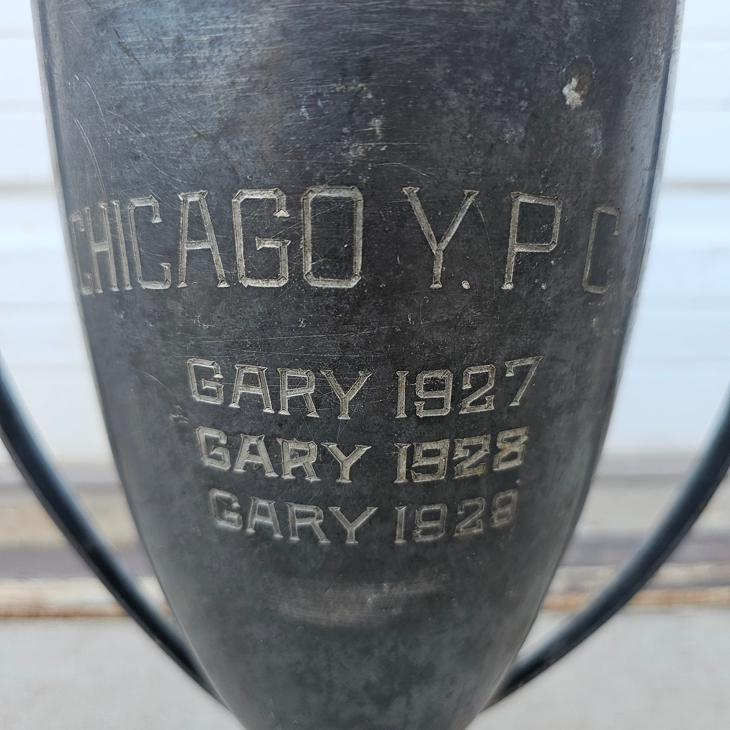 Antique Trophy "Chicago Y.P.C.U. 1927-1929"