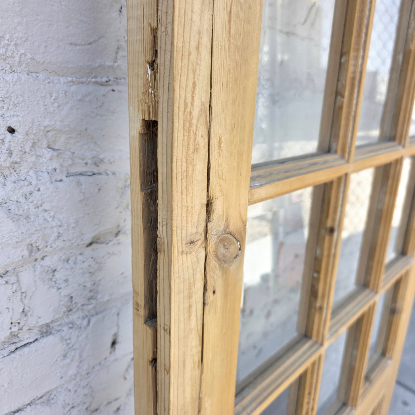 Single Antique French Door with 18 Lites