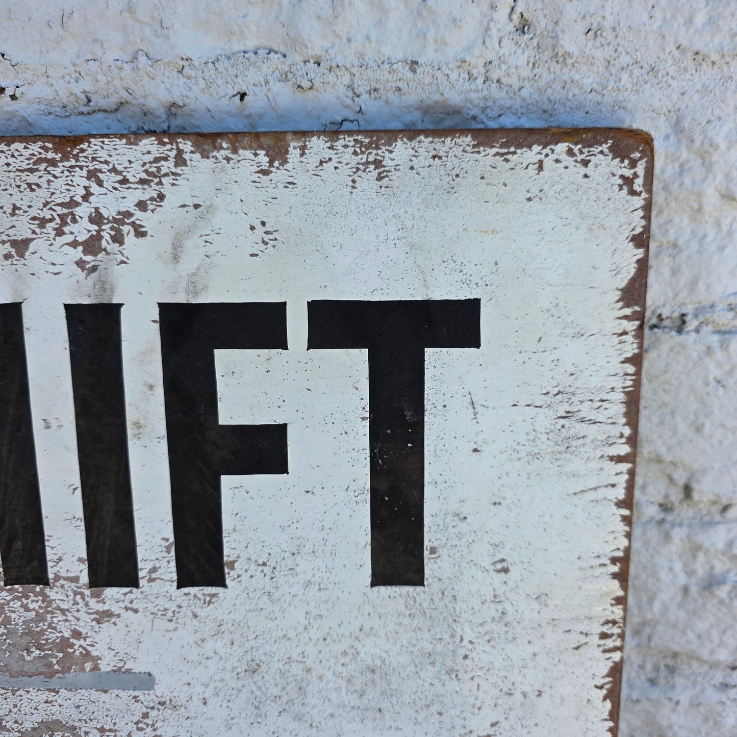 Painted Wooden Employee Parking Sign