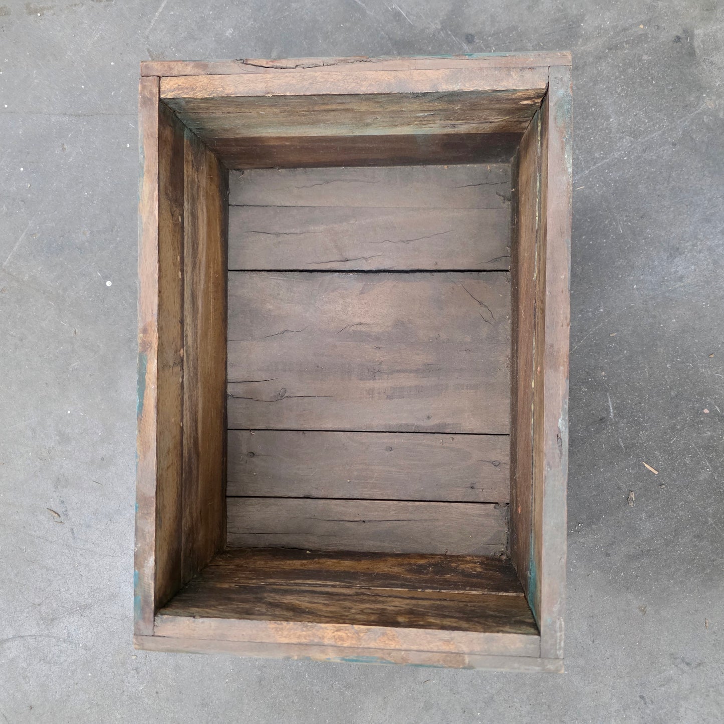 Painted Wooden Crate with Letters/Numbers