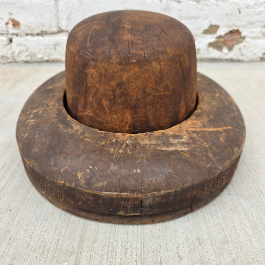 Vintage Wooden Milliner's Hat Block