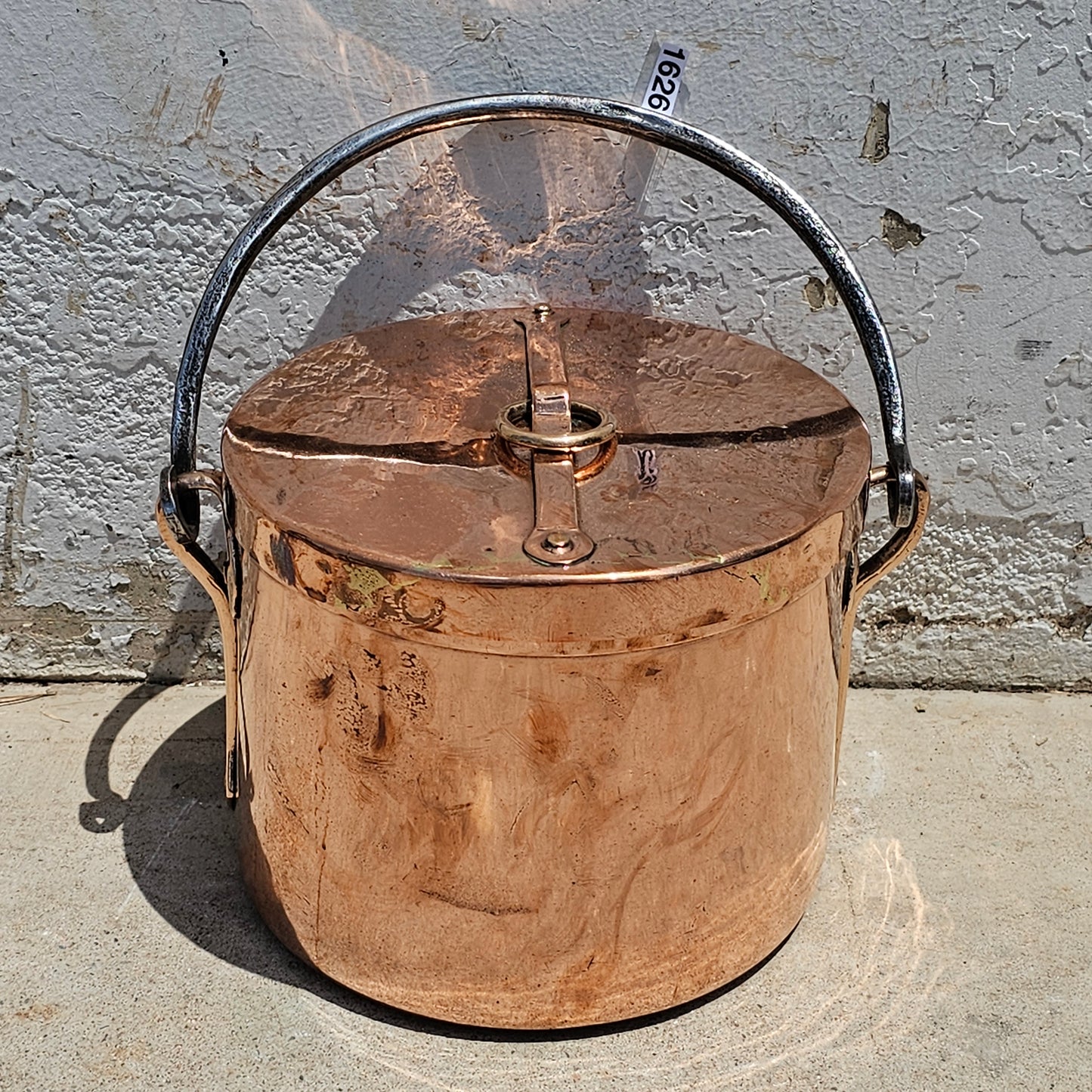 Iron Handled Copper Stock Pot