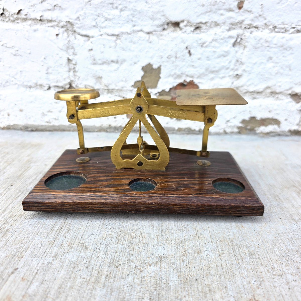 Antique Brass Jeweler's Scale, c. Early 1900's
