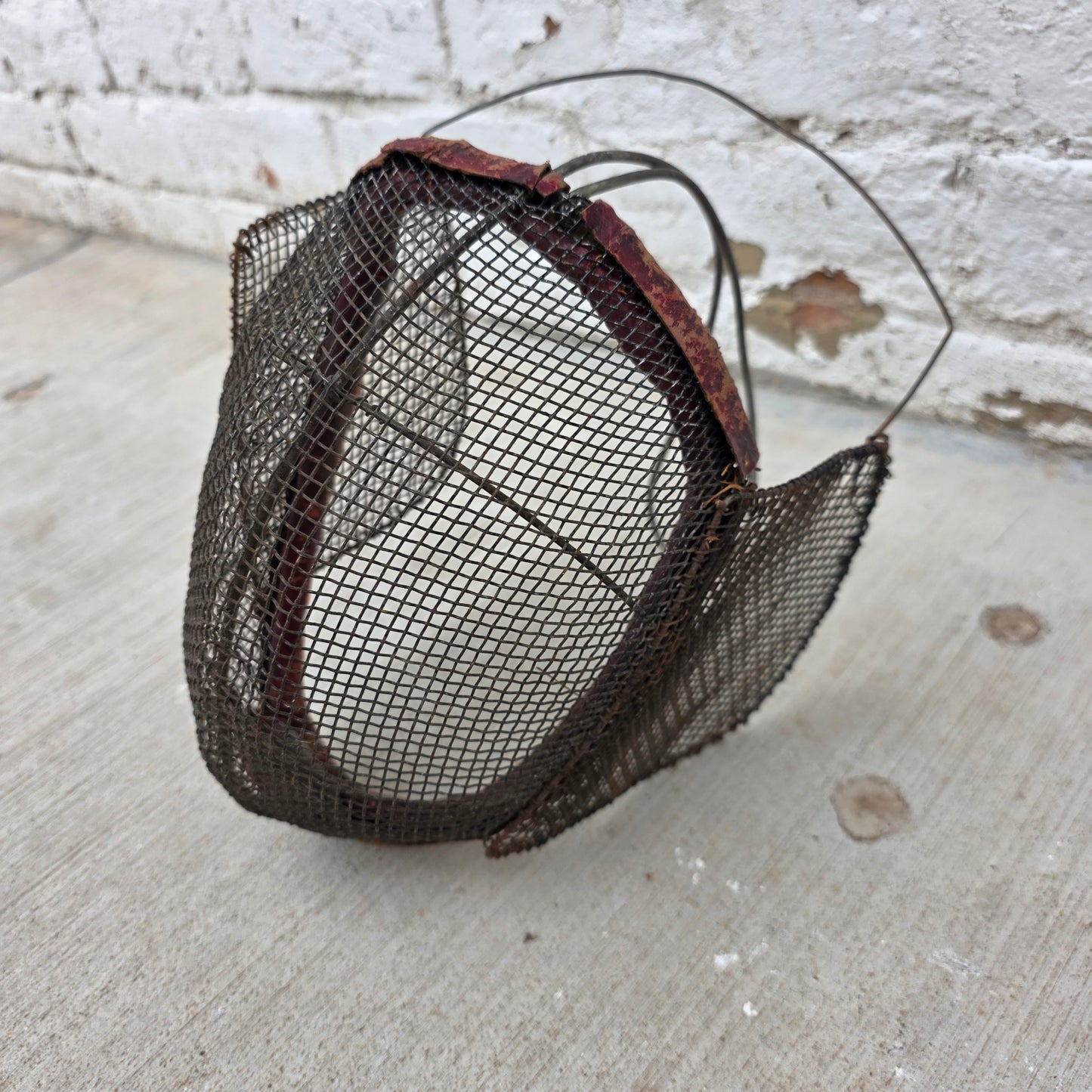 Antique Wire Mesh Fencing Mask, Circa late 19th Century