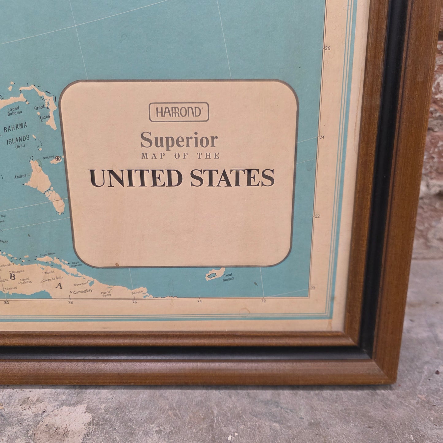 Vintage Hammond's Superior Map of the United States