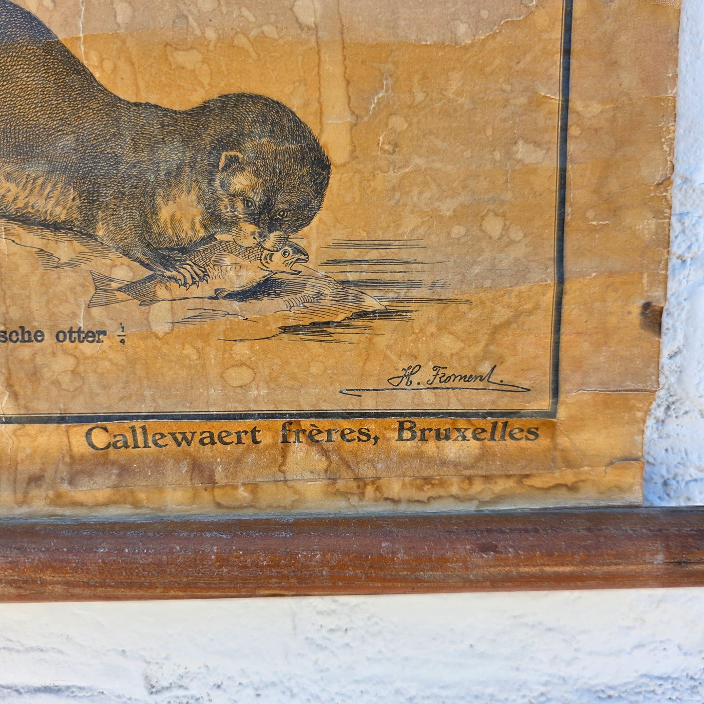 Antique Dutch Animal/Agriculture School Chart