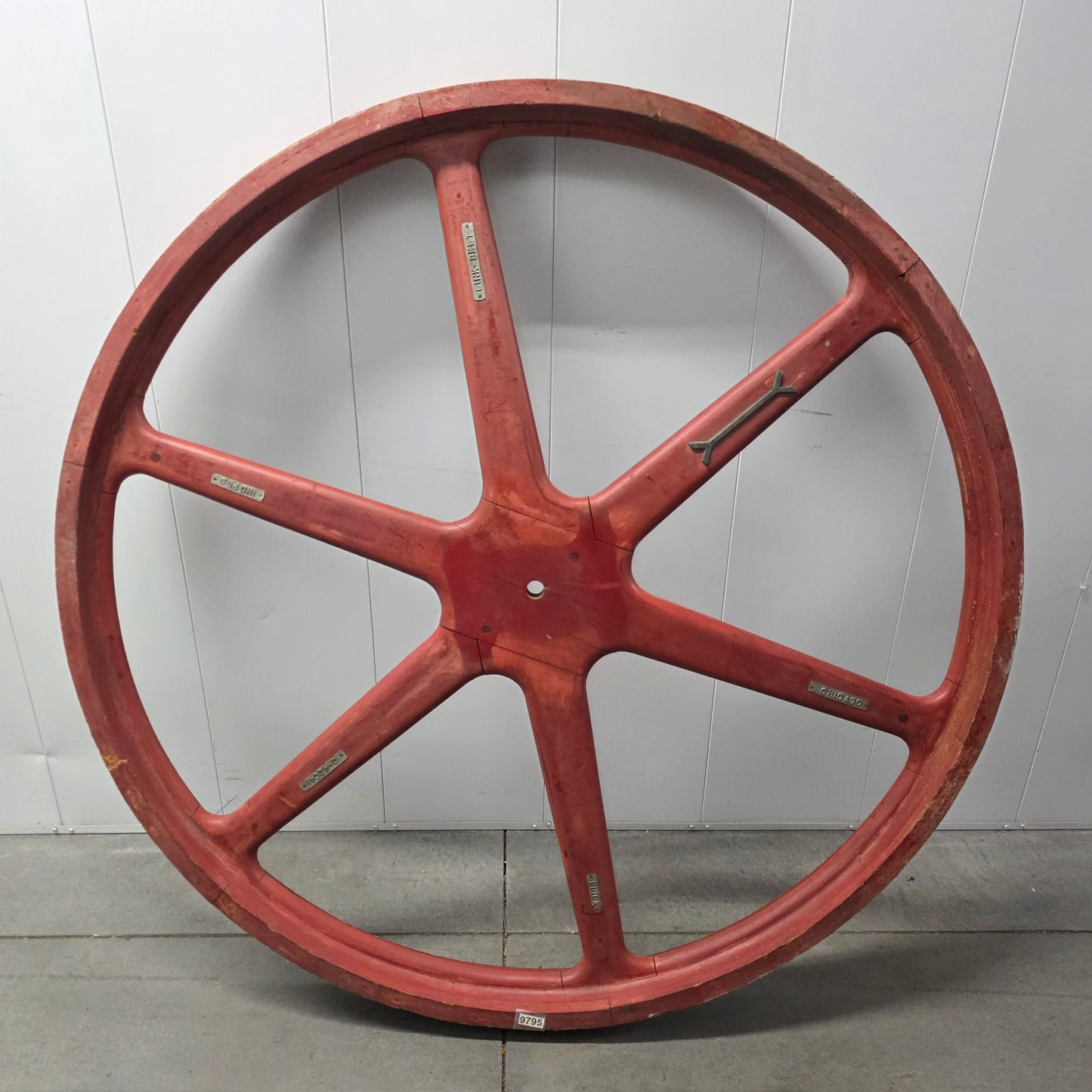 Vintage Red Industrial Foundry Mold