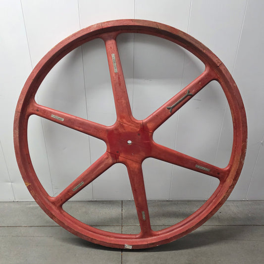 Vintage Red Industrial Foundry Mold