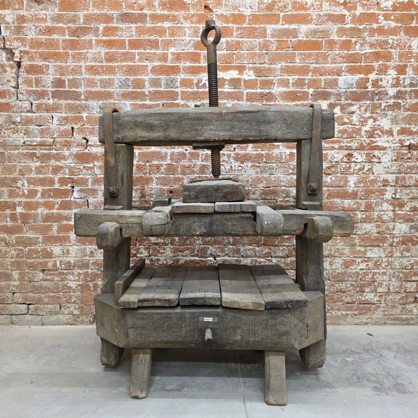 Antique Wood Fruit & Wine Press