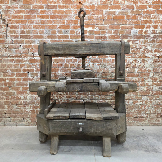 Antique Wood Fruit & Wine Press