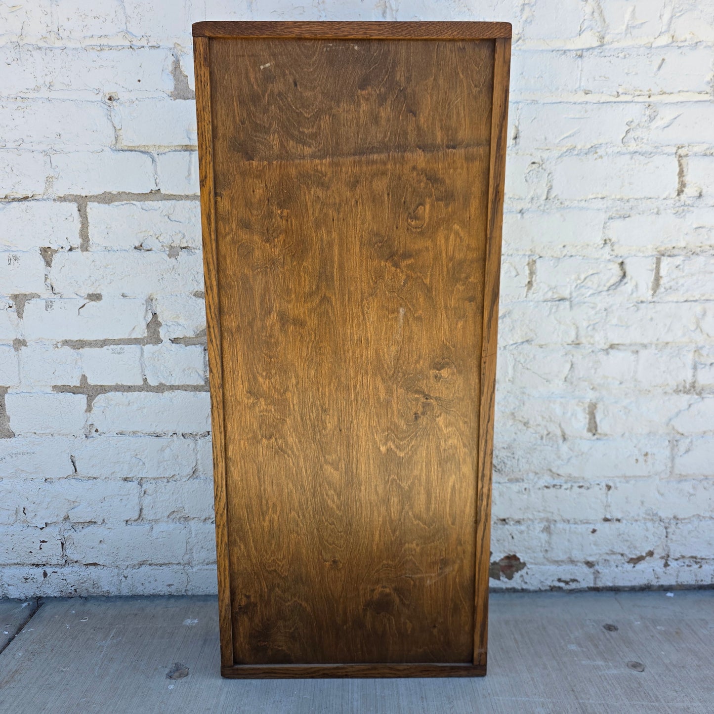 Antique Oak Time Card Rack