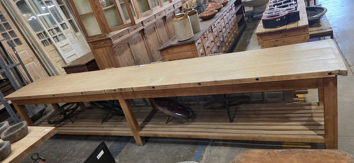 French Bleached Bakery Table