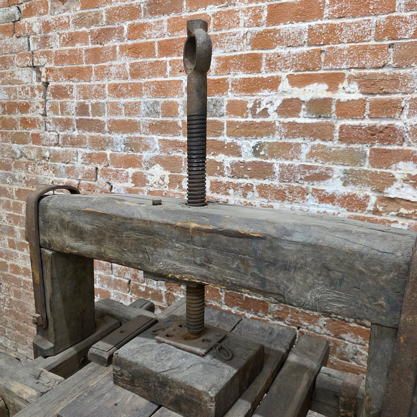 Antique Wood Fruit & Wine Press