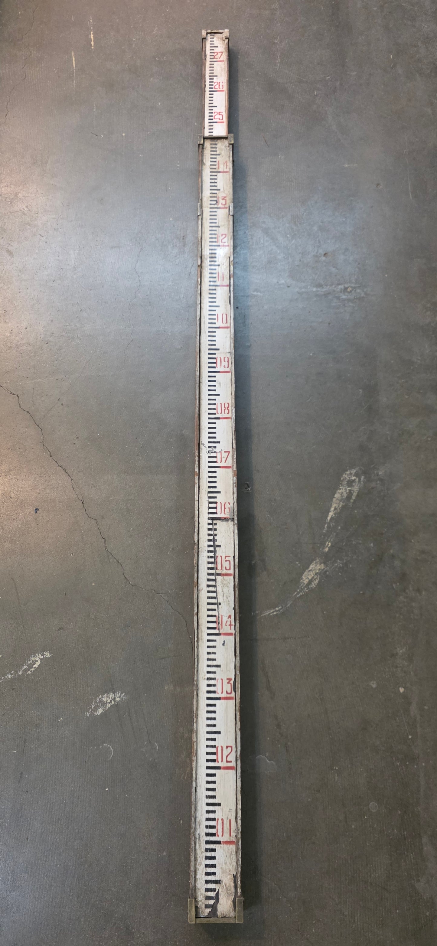 Decorative Vintage Surveyor Measuring Stick