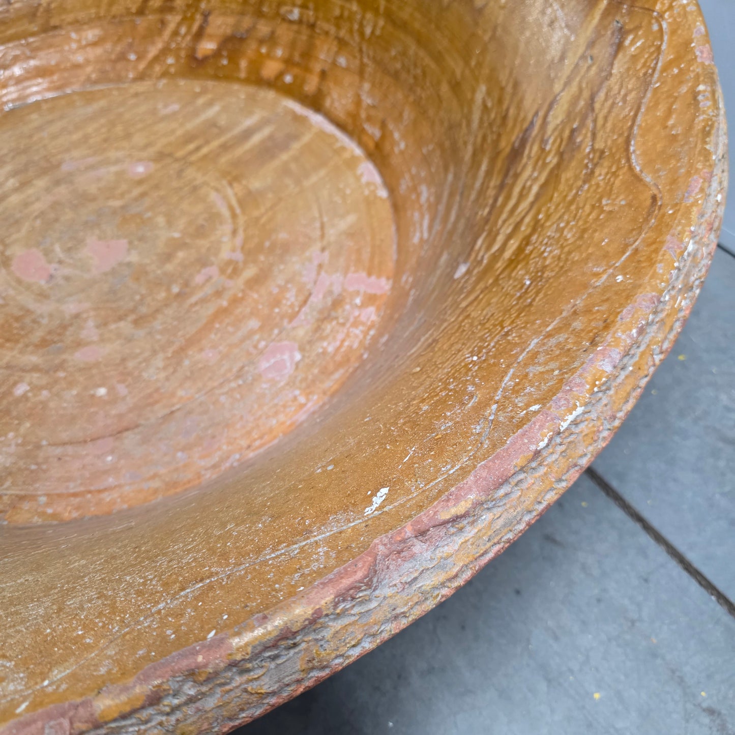 Large Glazed Ceramic Bowl