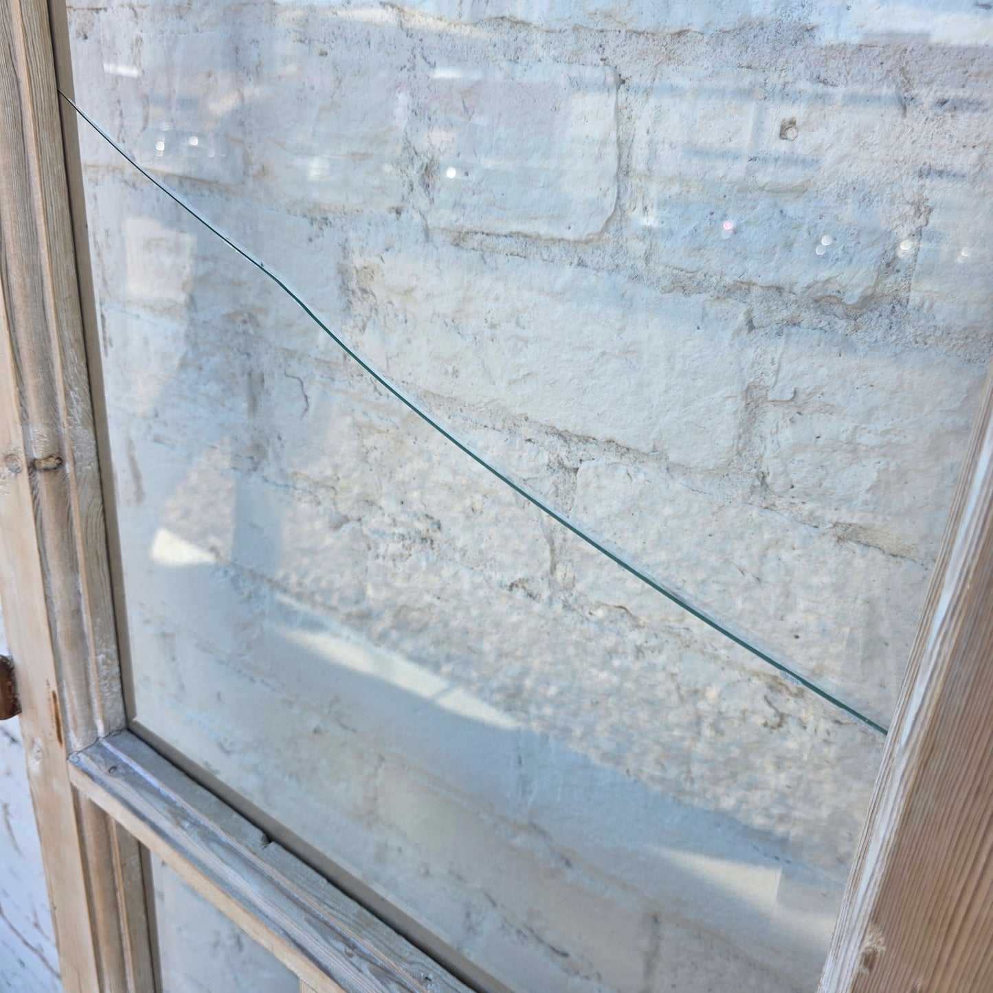 Pair of French Wood Doors w/5 Glass Lites