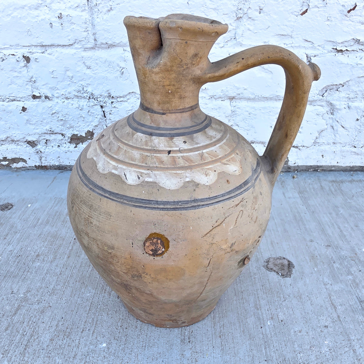 Antique French Provincial Terracotta Jug