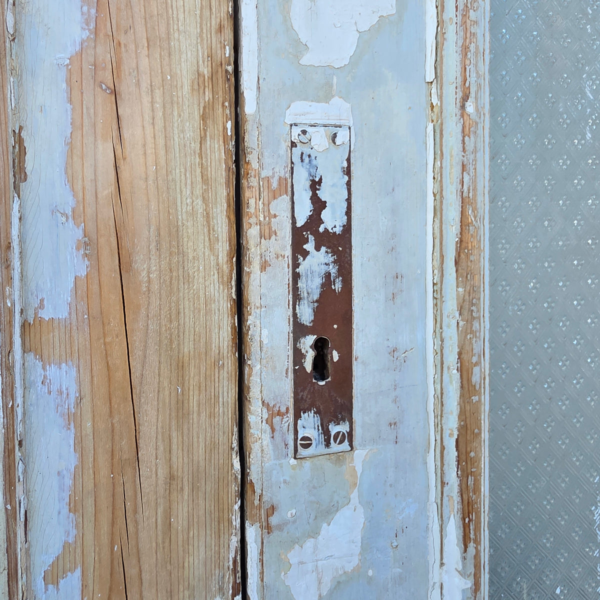 Pair of Single Lite Carved Doors