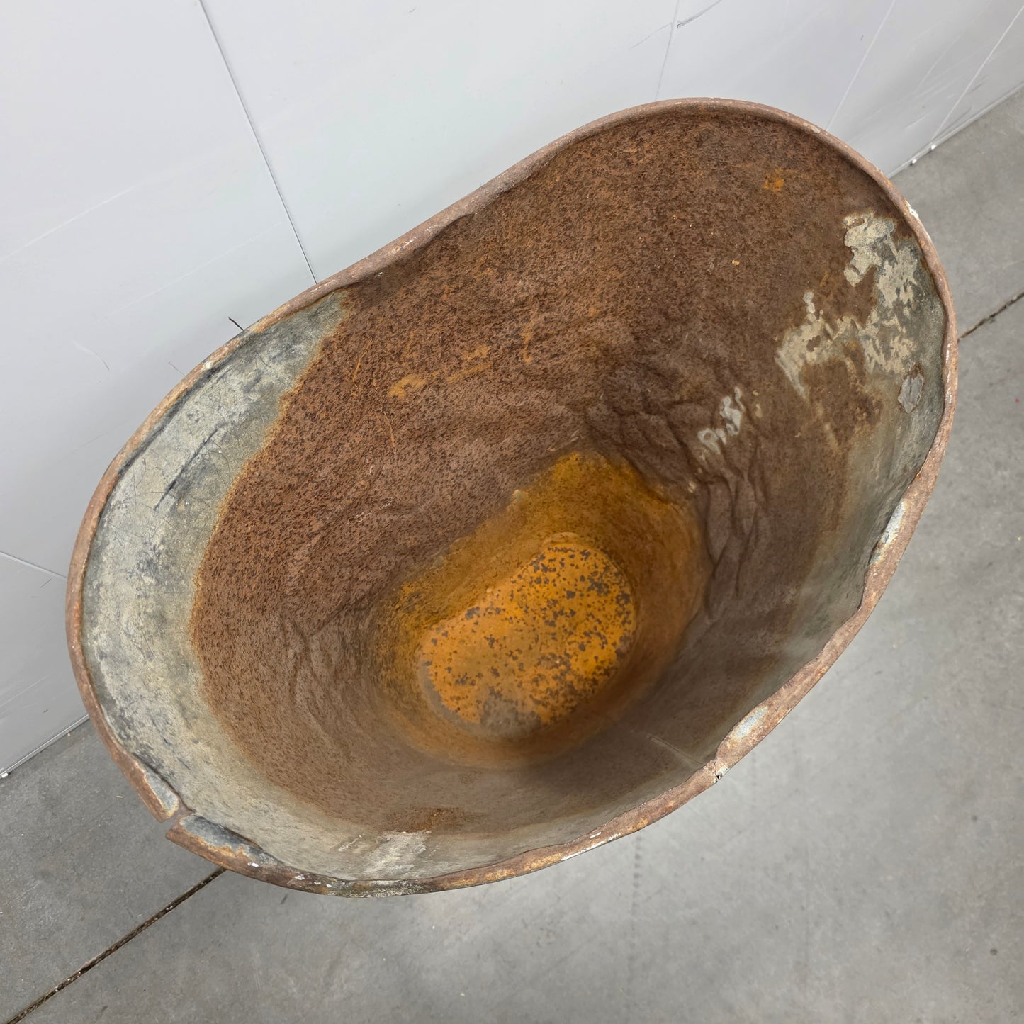 French Zinc Grape Gathering Bucket