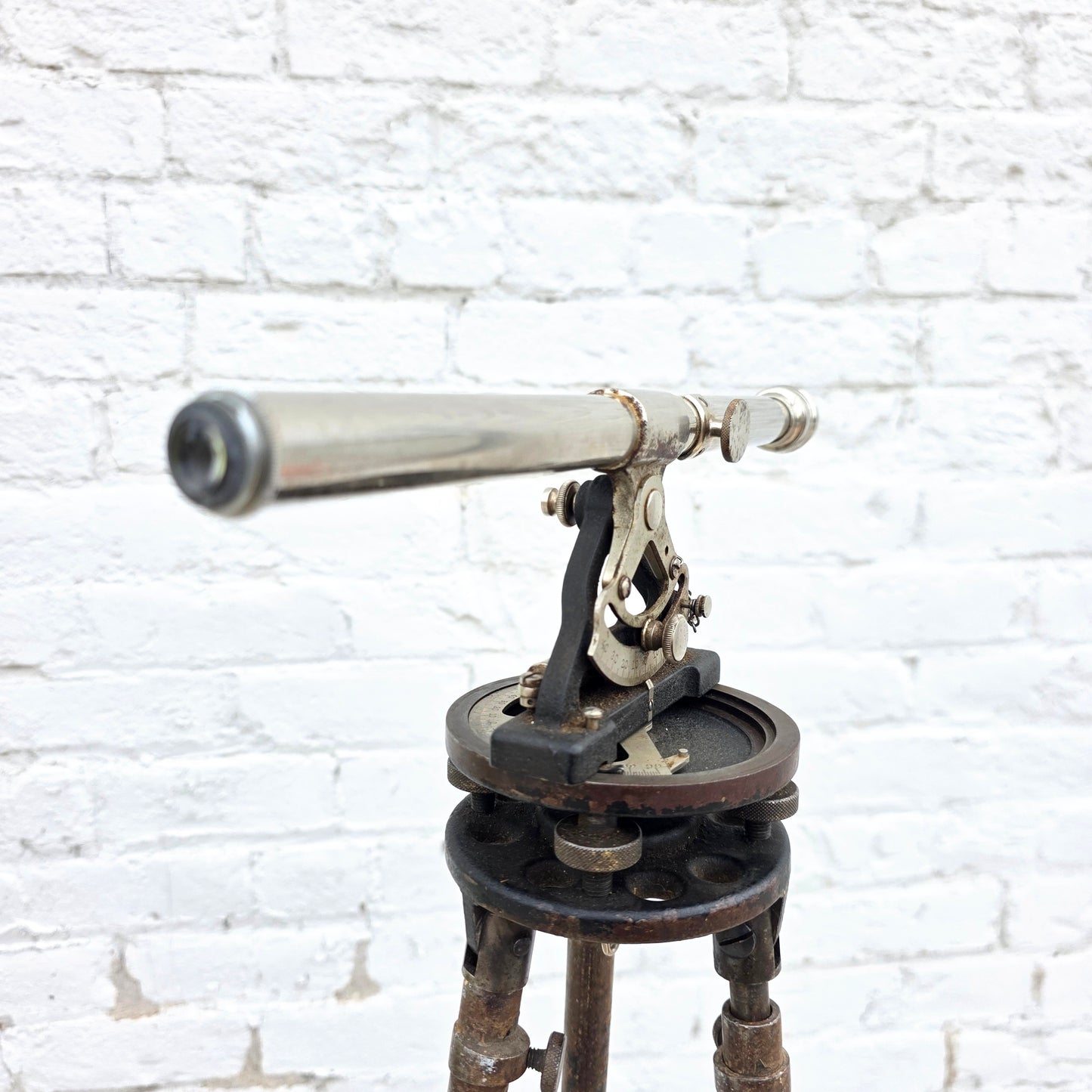 Vintage 1930's Starrett Surveyor's Transit with Box and Stand