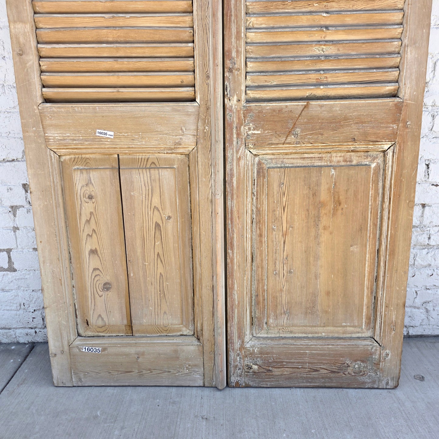 Pair of Shuttered Wood Doors