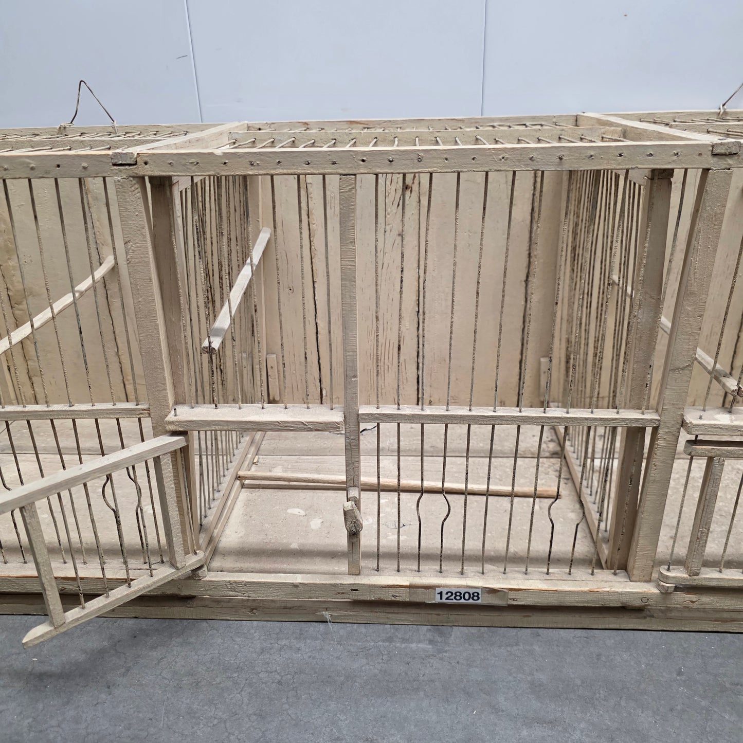 French Antique White Birdcage