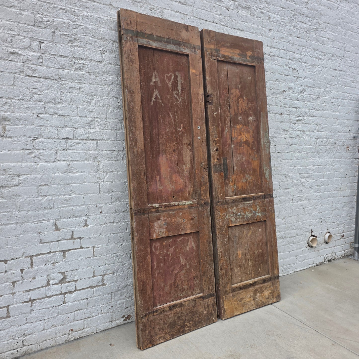 Pair of Carved French Doors