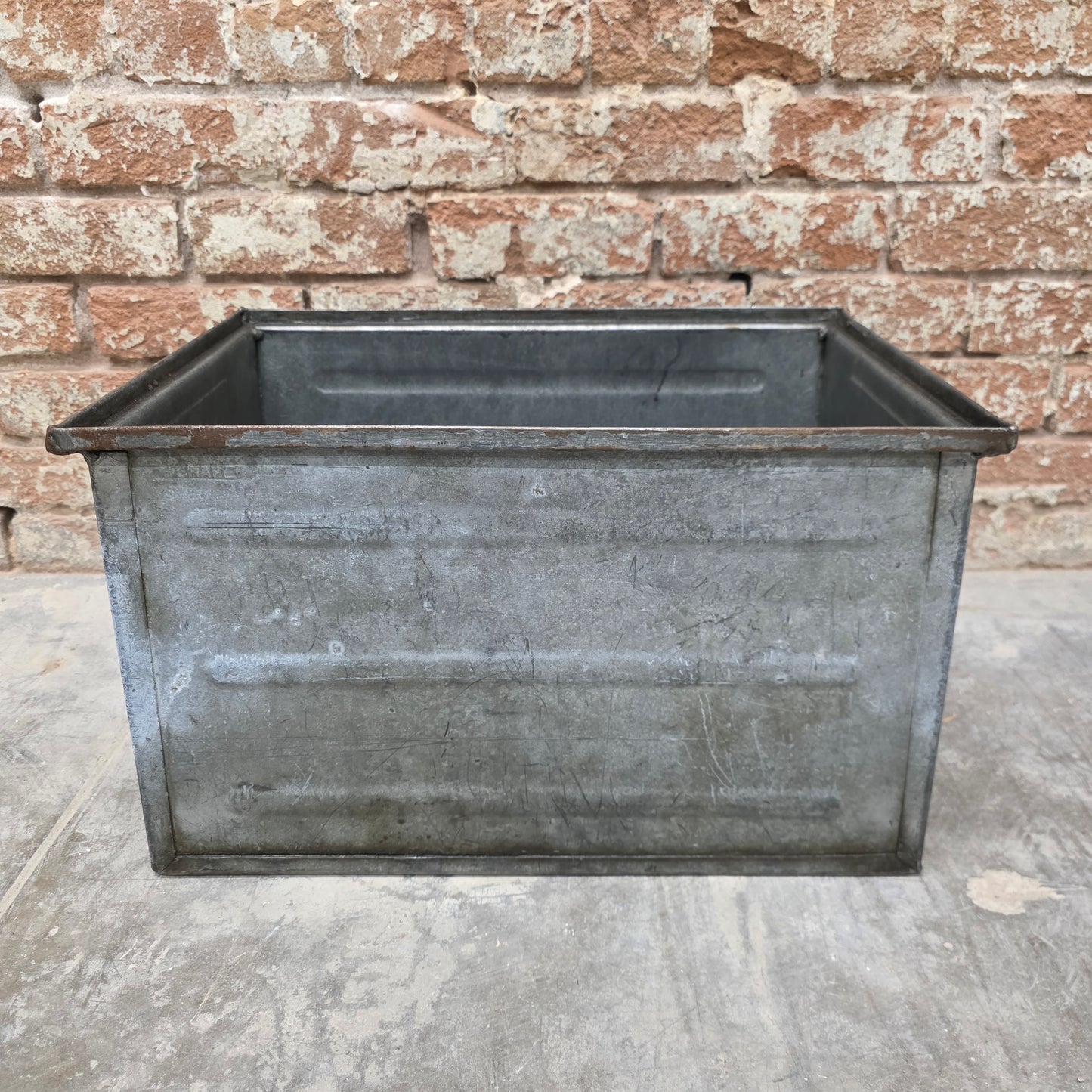 Industrial Schafer Kasten Iron Crate