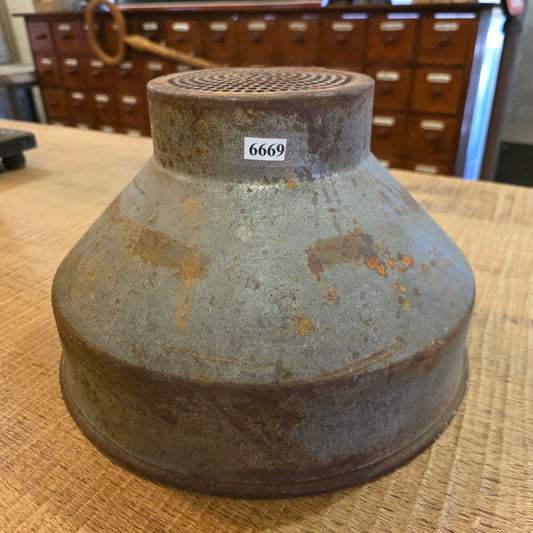 Vintage Galvanized Milk Strainer